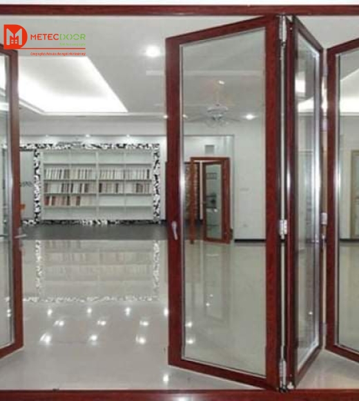 LÙA XẾP 4 CÁNH VÂN GỖ