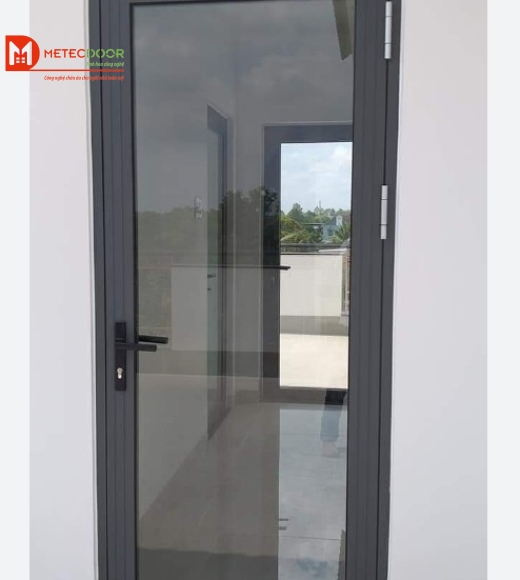 CỬA ĐI MỞ QUAY 1 CÁNH XÁM